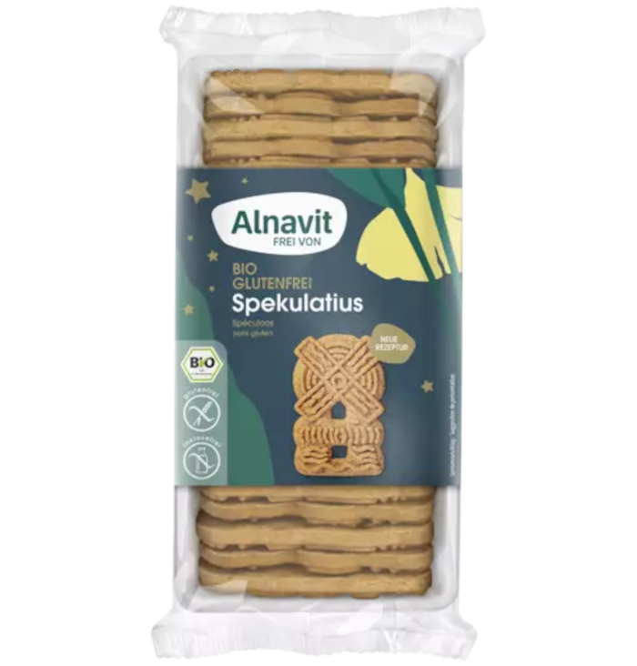 Alnavit Bio Spekulatius Senza Glutine e Senza Lattosio 180g / 6.34oz