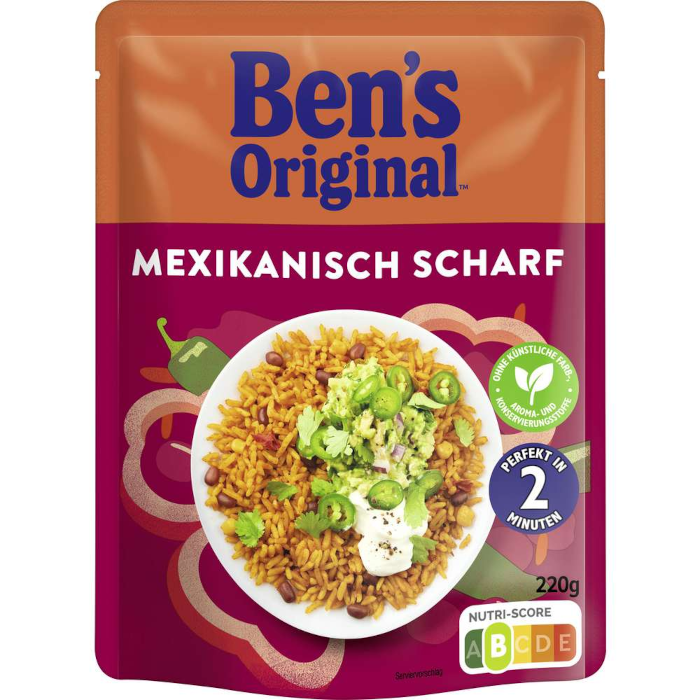 BEN´S ORIGINAL™ Express-Reis Mexikanisch Scharf 220g