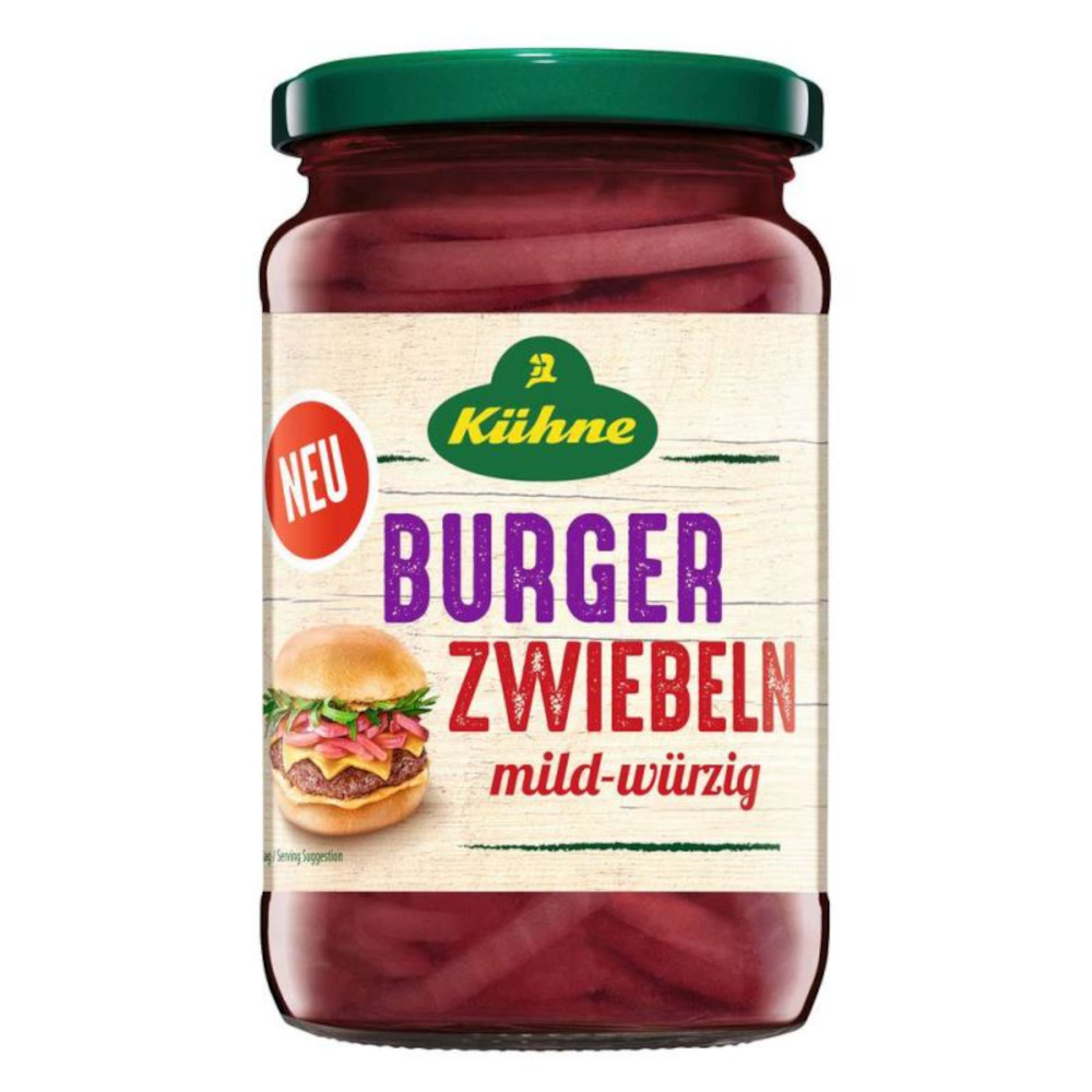 Kühne Burger Oignons doux-épicés 370ml / 12.51fl.oz