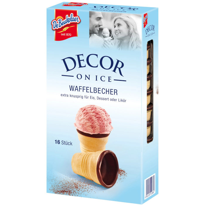 DeBeukelaer Decor on Ice Waffelbecher 16 Stück 60g / 2.11oz