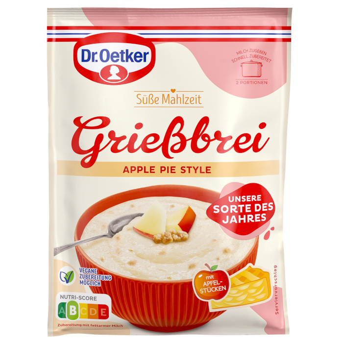 Dr. Oetker Semolina Porridge Apple Pie Style 96g