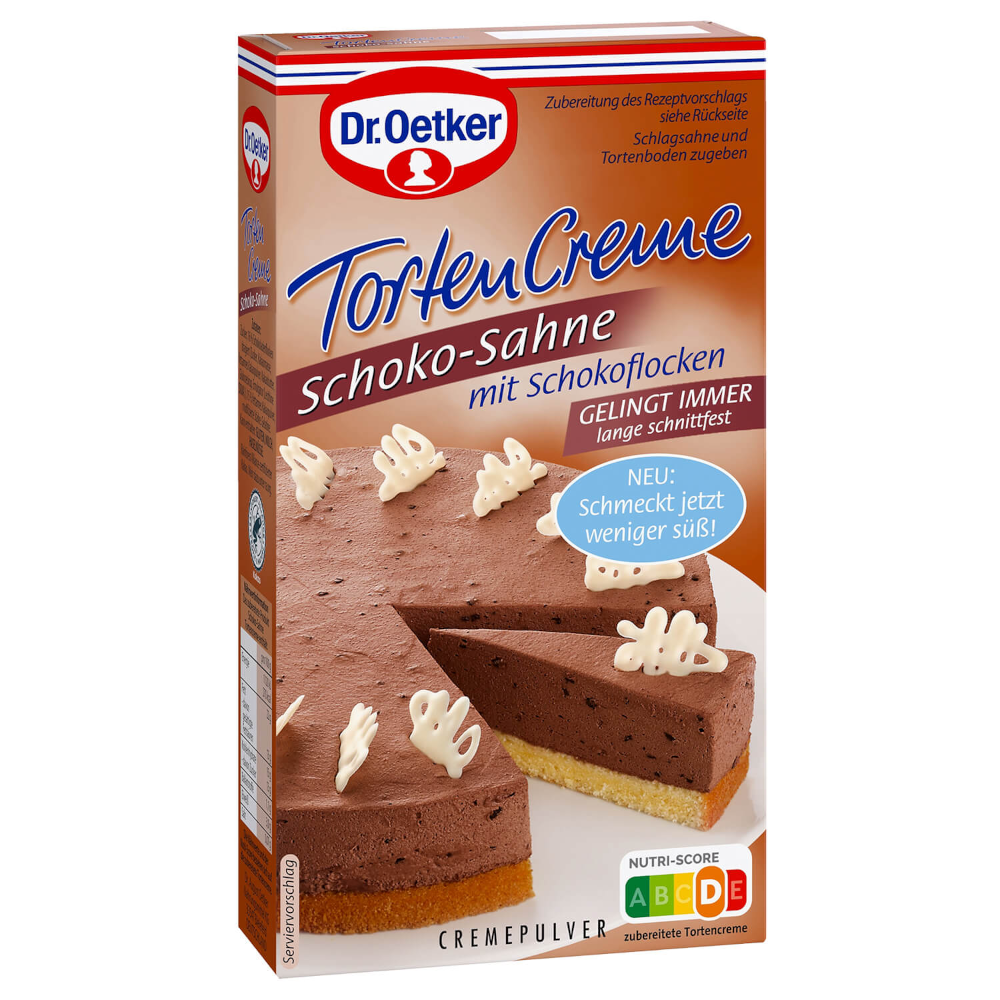 Dr. Oetker Tortencreme Schoko-Sahne 150g / 5.29oz