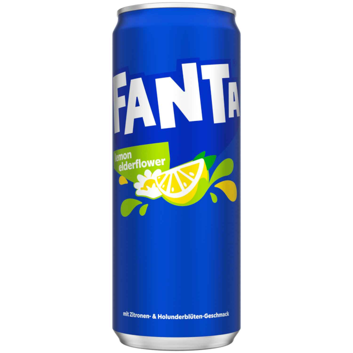 Fanta Limão Flor de Sabugueiro Bebida Refrescante 330 ml / 11.16 fl. oz.