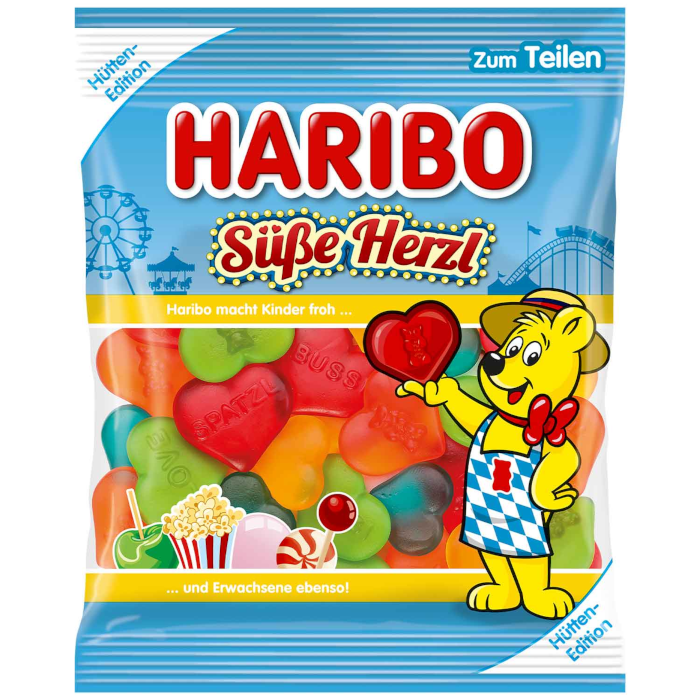 HARIBO إصدار هوتن حلوى قلبية حلوة من الجيلي 175g