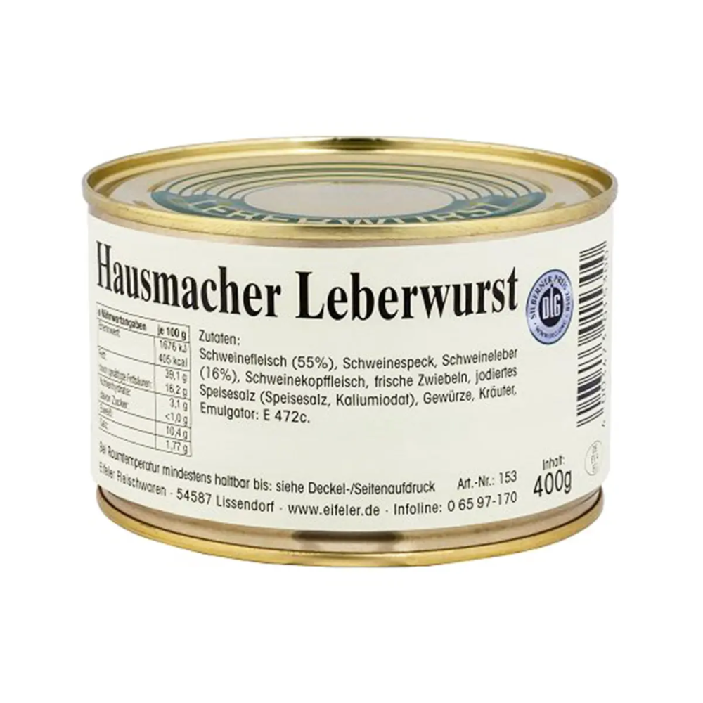 Gutes aus der Eifel Homemade Liver Sausage 400g / 14.11oz