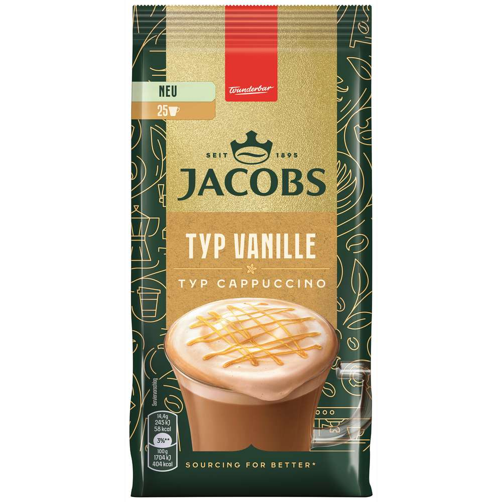 Jacobs Cappuccino Instantané Type Vanille 360g / 12.69oz
