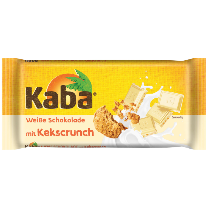 Kaba Chocolate Branco com Crocante de Bolacha 90g / 3.17 oz
