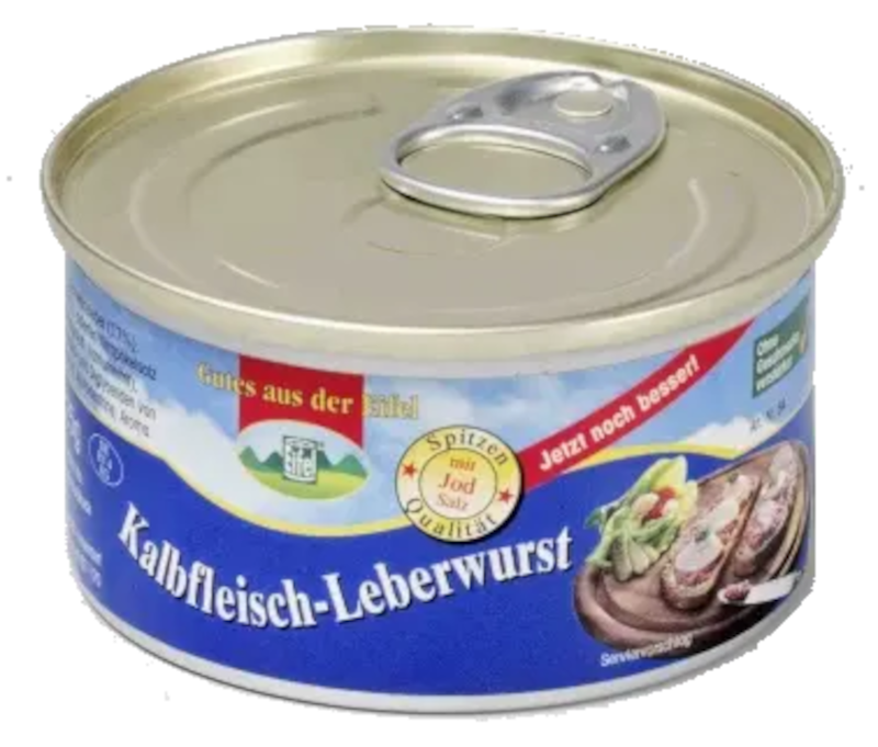 Good things from the Eifel Fine liver sausage with veal 125g / 4.41oz