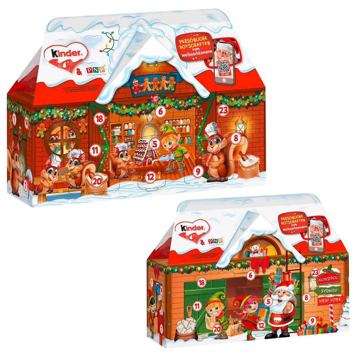 Ferrero Kinder Mix Kalendarz adwentowy 3D-dom 234g / 8.25oz