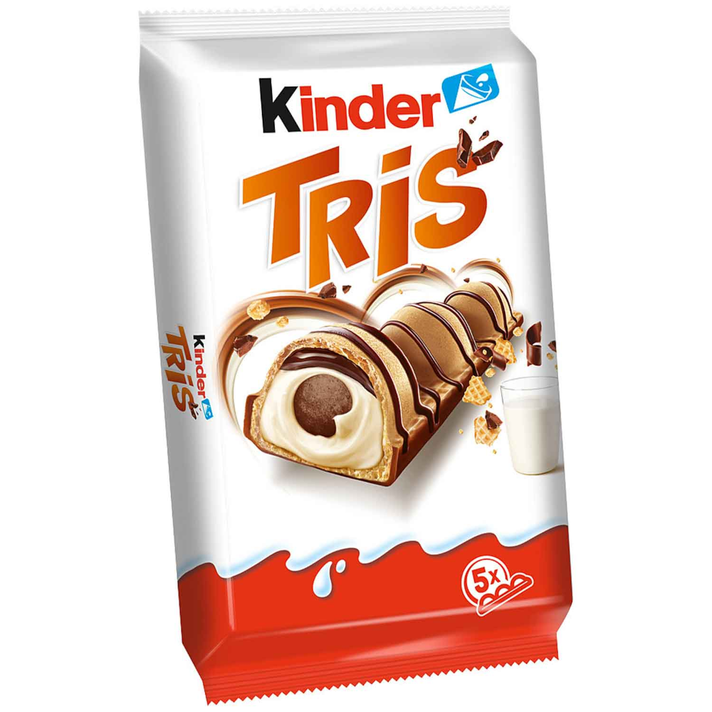 Ferrero Kinder Tris nadziewana specjalność waflowa 5 sztuk 100g / 3.52oz