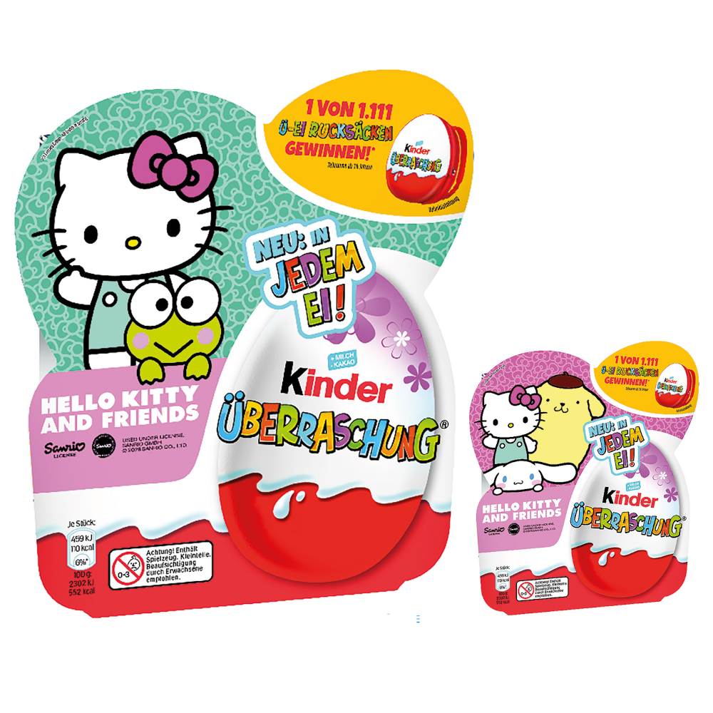 Ferrero Kinder Überraschung Classic-Ei 'Hello Kitty and Friends' 4er Pack