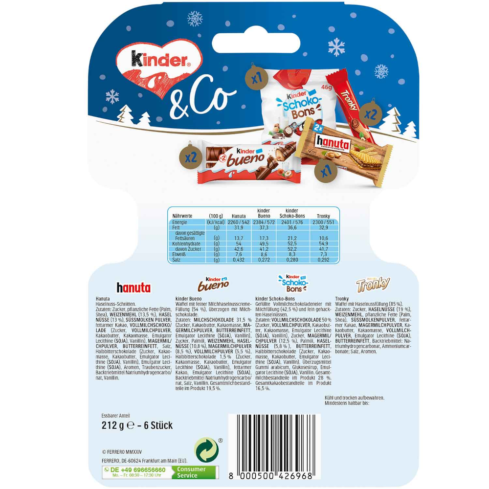 Ferrero Kinder & Co Sock 212g / 7.47oz