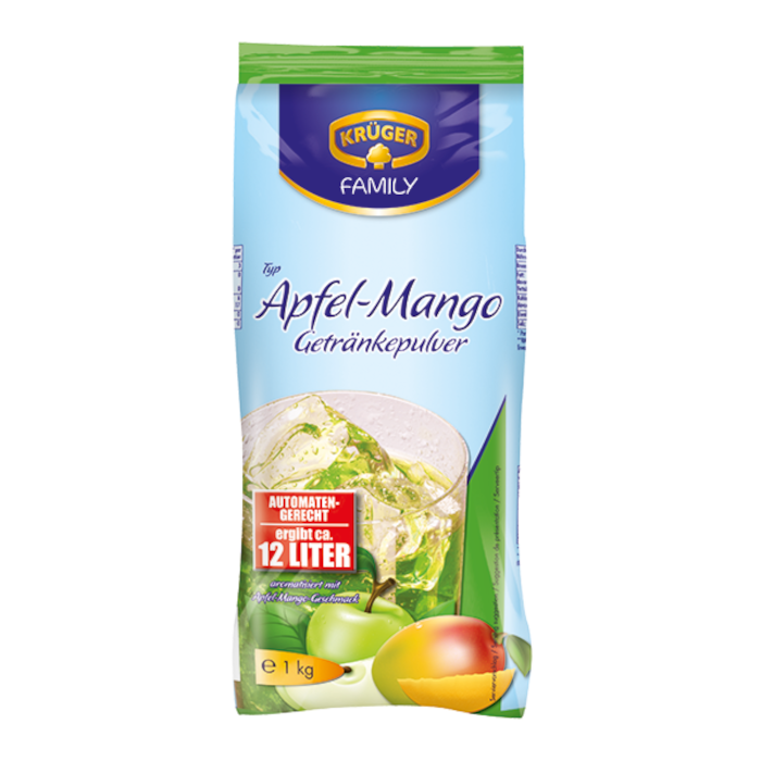 KRÜGER FAMILY Apple-Mango Drink Powder 1kg / 2.2lbs