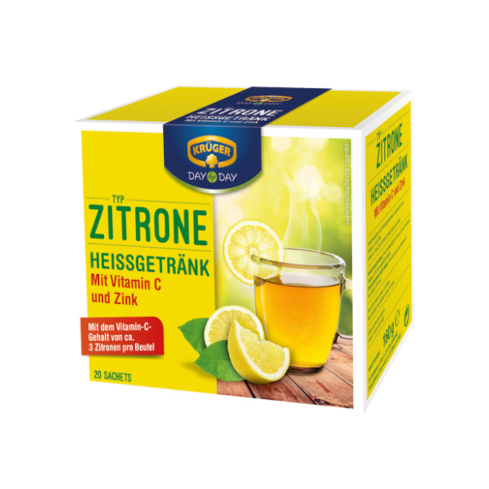 KRÜGER DAY by DAY Heißgetränk Zitrone 160g / 5.64oz