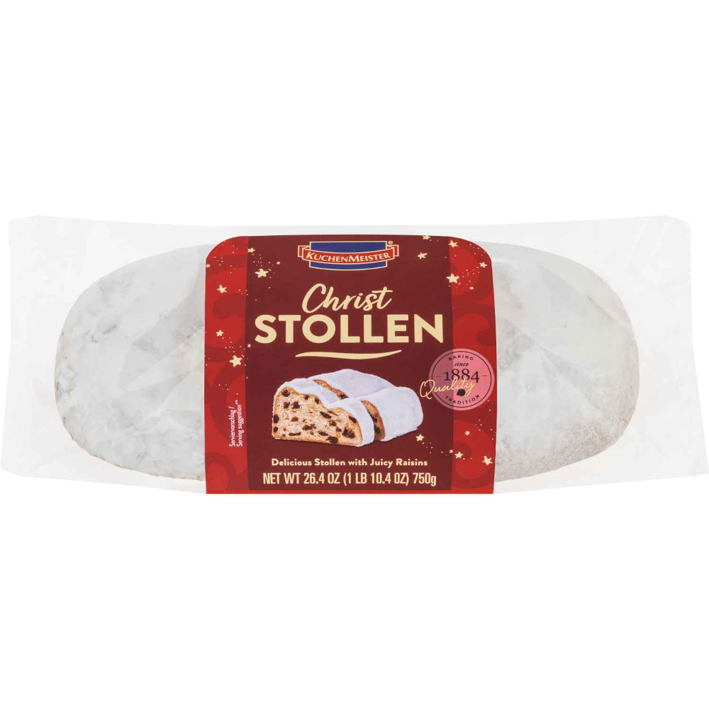 KuchenMeister Christstollen aux raisins Pâtisserie de Noël 750g