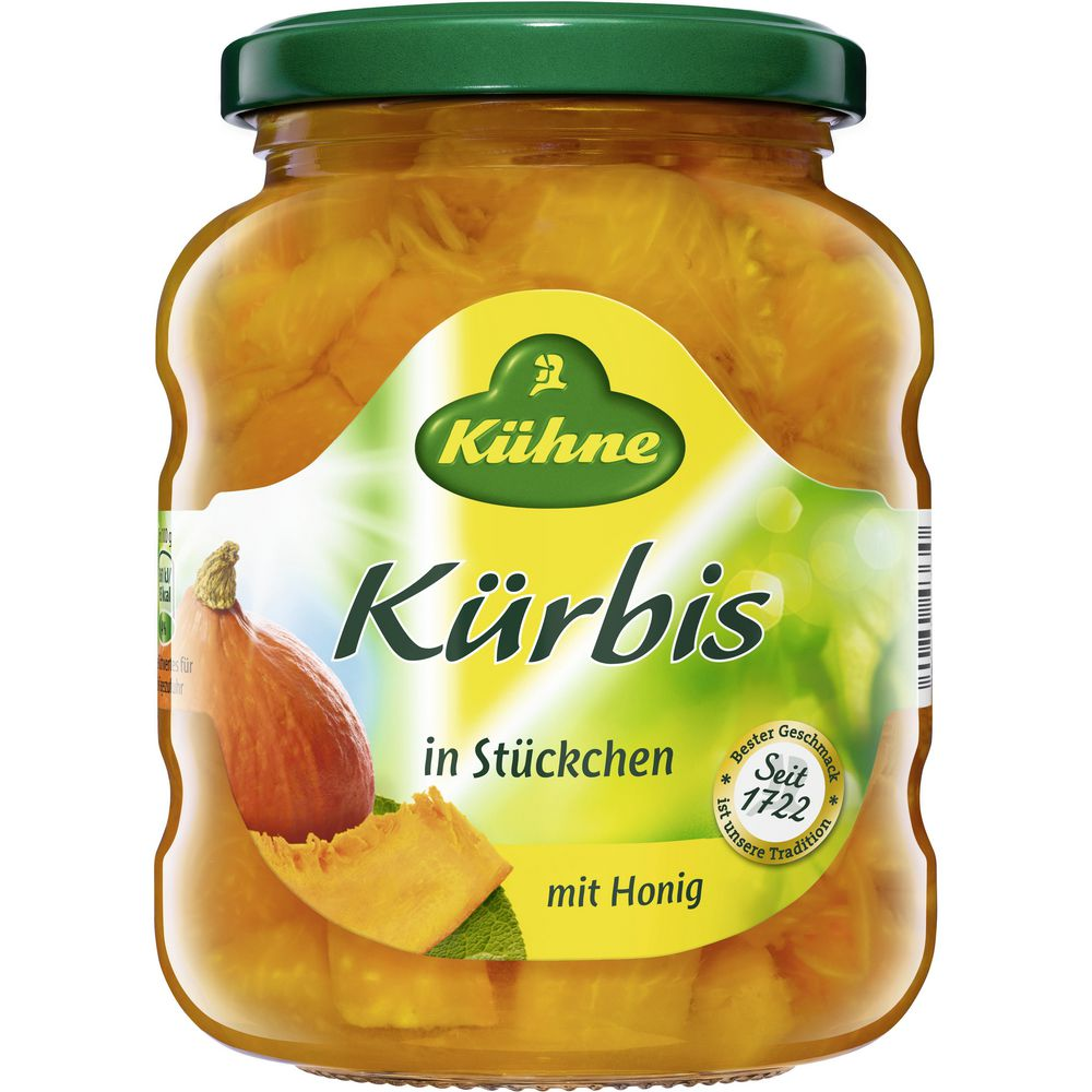 Kühne Kürbis in Stückchen mit Honig 370ml / 12.51fl.oz.