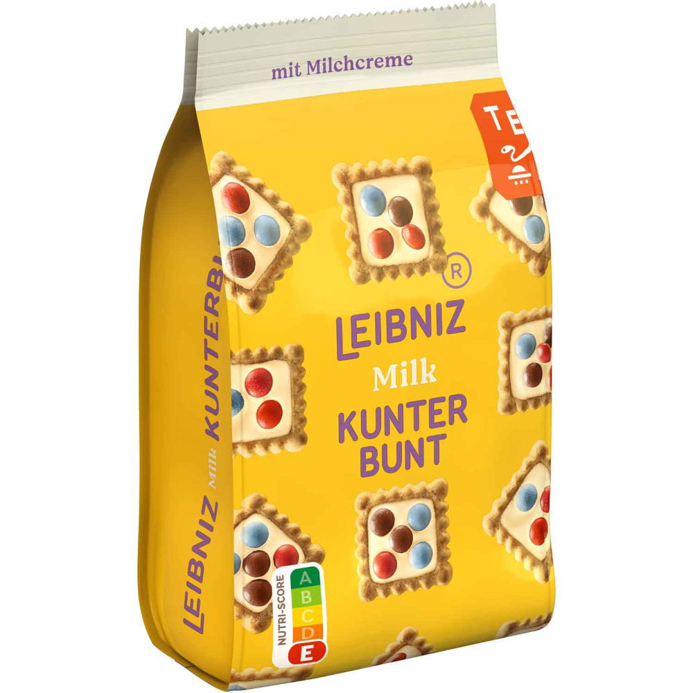 LEIBNIZ Kunterbunt Milk Butterkekse mit Schokolinsen 125g