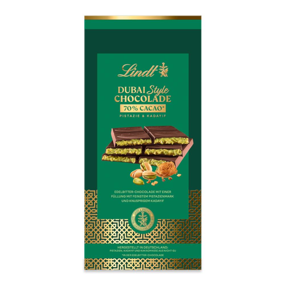Lindt Dubai Style Schokoladen Tafel Dunkel 150g / 5.29oz