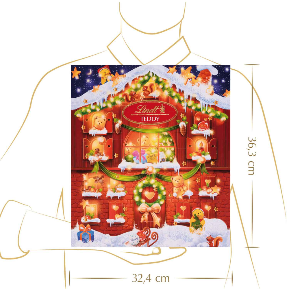 Lindt Kleiner Teddy Adventskalender 128g / 4.52oz