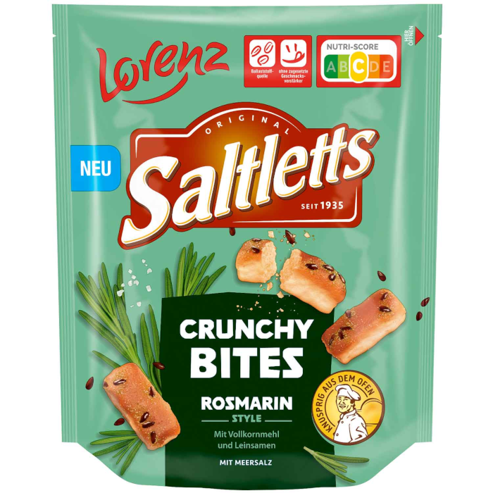Lorenz Saltletts Crunchy Bites Rosmarin Style 100g