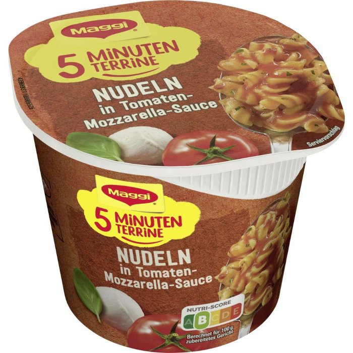 Maggi 5 Minuten Terrine Nudeln Tomate Mozzarella 55g / 1.94oz