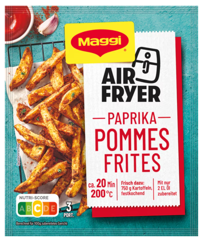Maggi Fix für Air Fryer Paprika Pommes Frites 34g / 1.2oz