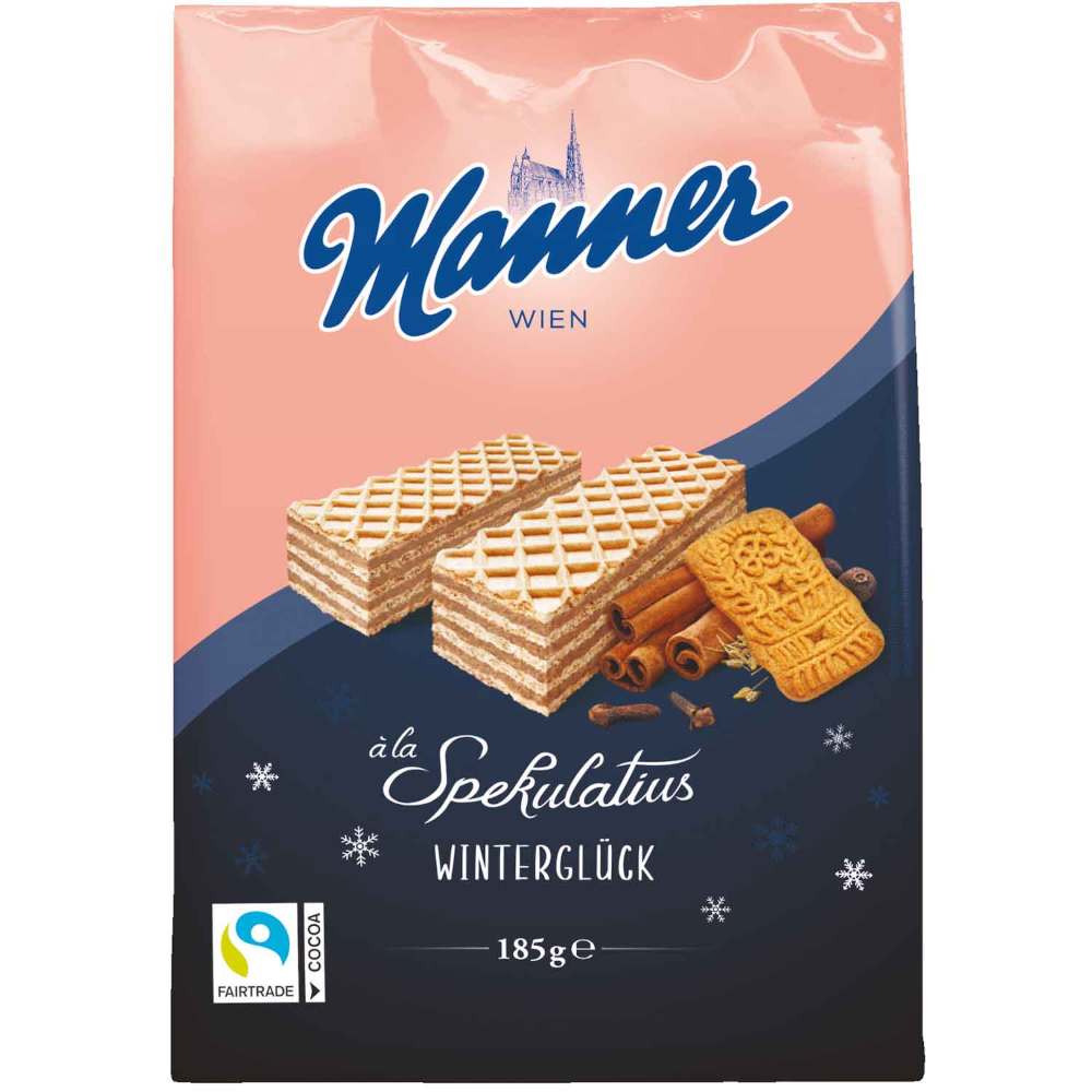 Manner Winterglück à la Spekulatius Obleas 185g / 6.52oz