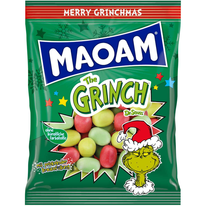 MAOAM Kracher The Grinch tyggegummi med brusfyld 175g