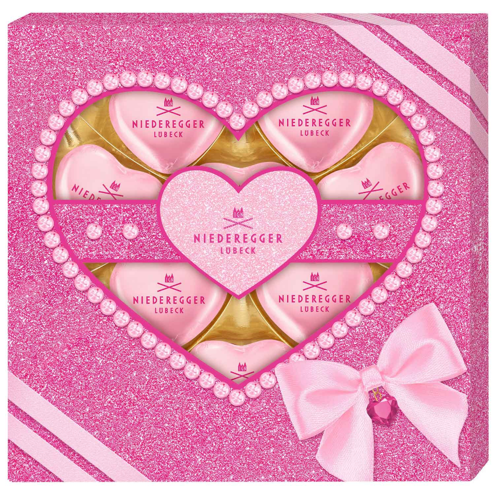 Niederegger Trüffel Herzen Marc de Champagne 125g