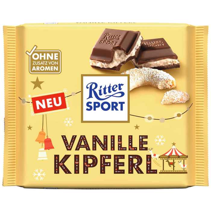 Ritter Sport Schokolade Vanille Kipferl Limited Edition 100g