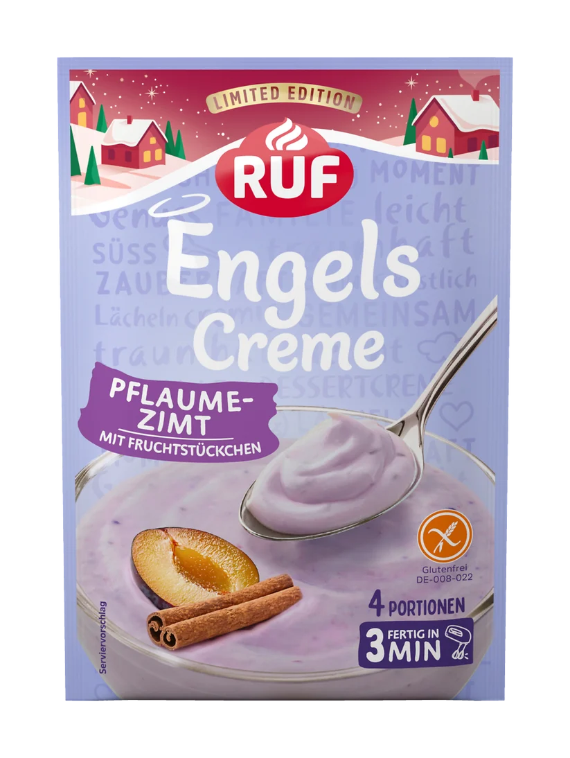 RUF Angel's Cream Plum-Cinnamon with fruit pieces 68g / 2.4oz