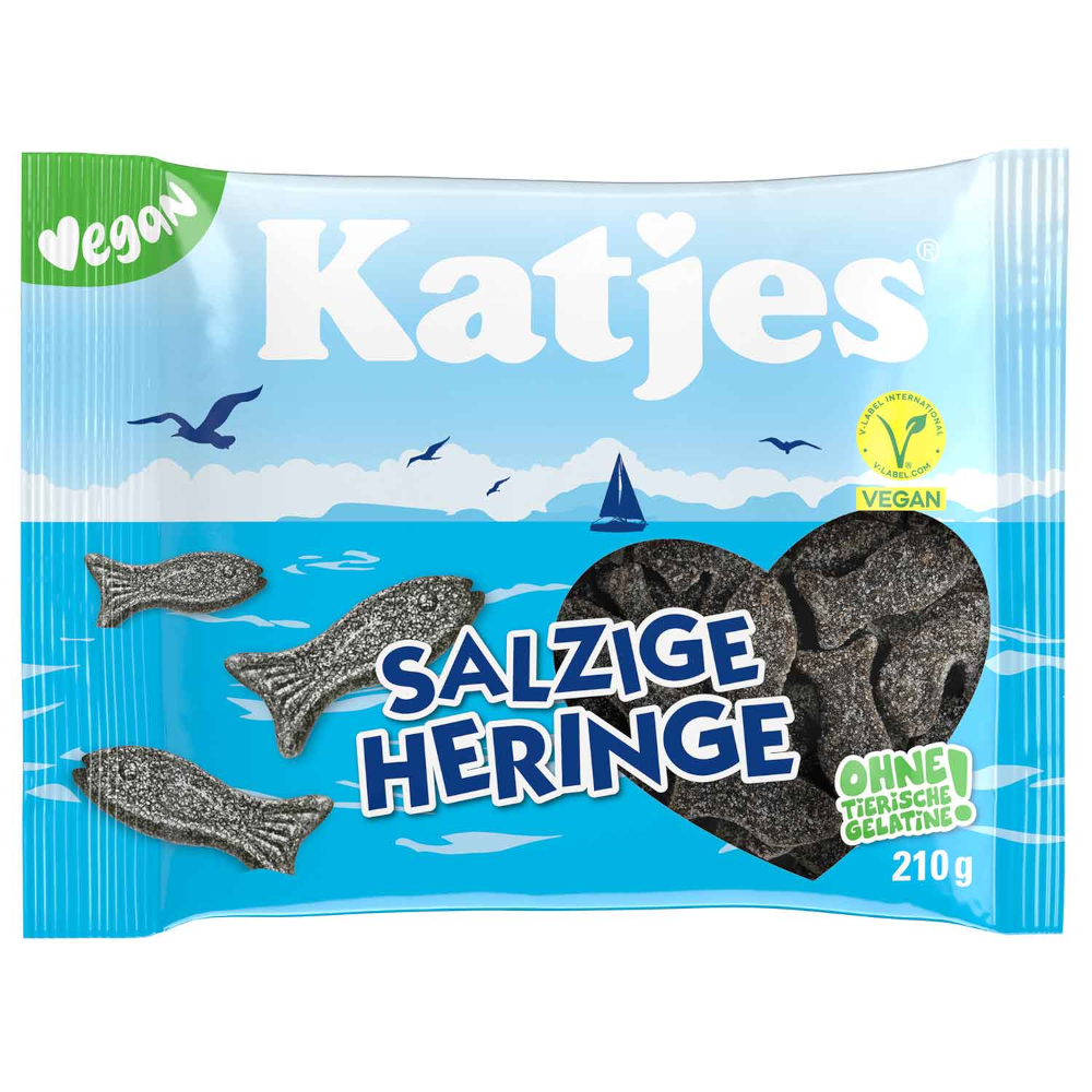 Katjes Harengs salés en réglisse salée vegan 210g