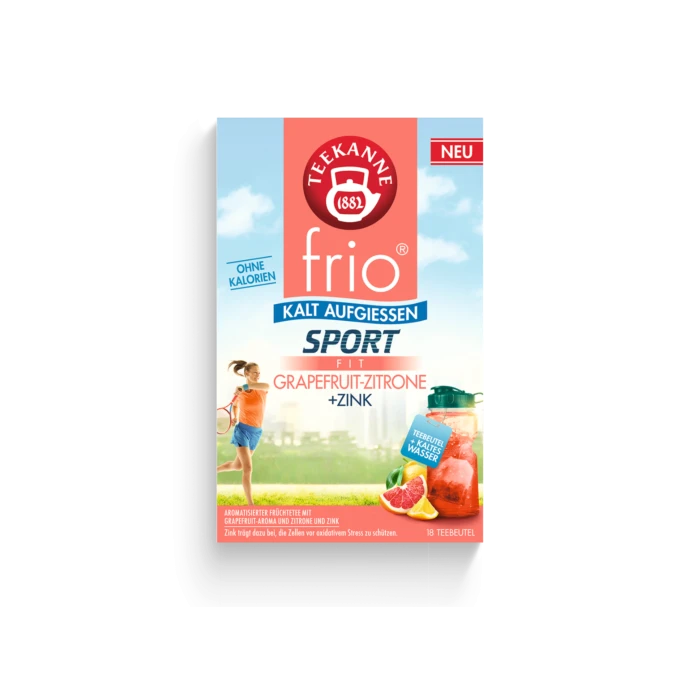 Teekanne frio Sport pamplemousse-citron Thé à infuser à froid 18 sachets de thé