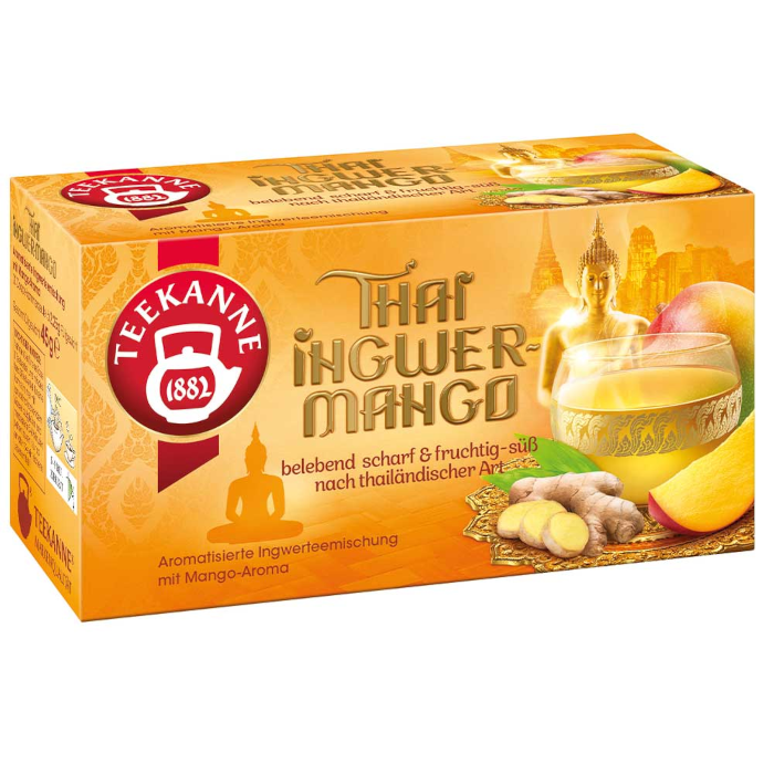 Teekanne Ländertee Thai Ingwer-Mango 20 Teebeutel