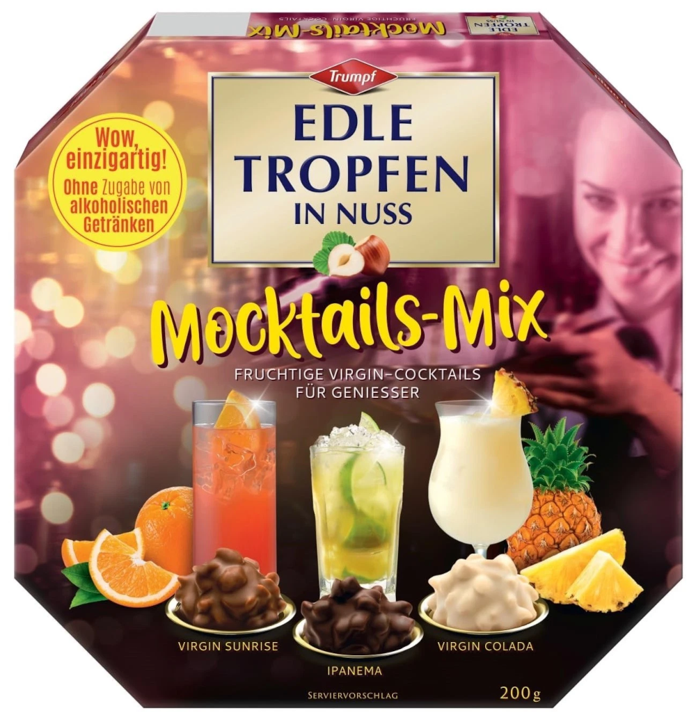 Trumpf Pralinés raffinés aux noix, cocktails sans alcool 200g