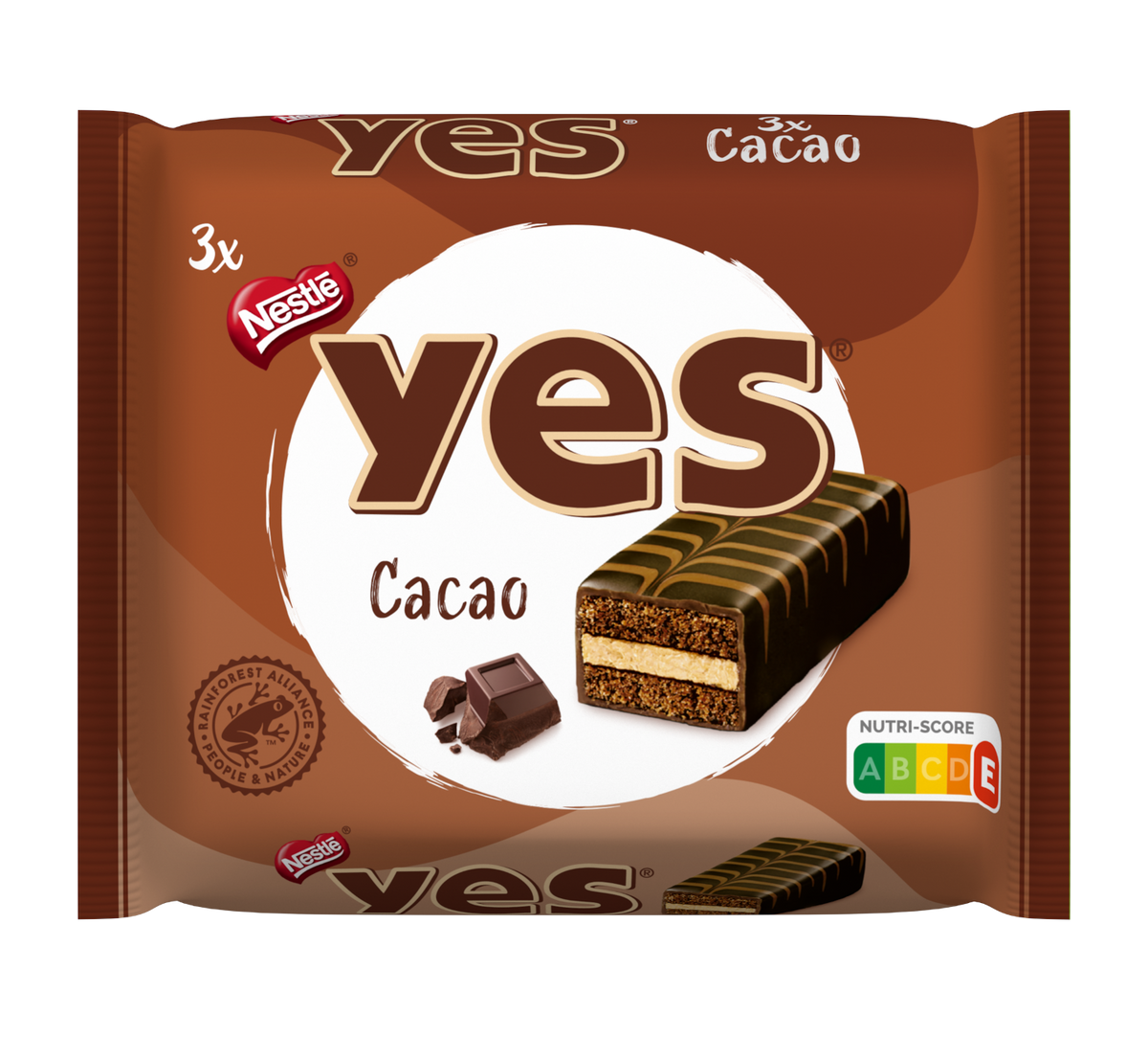 Nestlé Yes Cake Bar Cacao 3 piezas 96g / 3.38oz