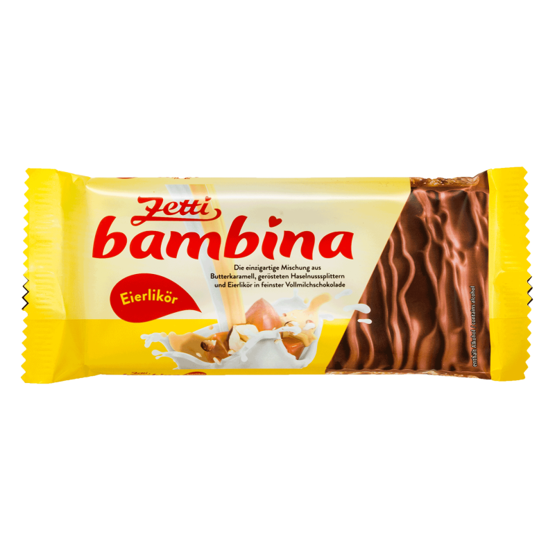 Zetti bambina Egg Liqueur Chocolate Bar 100g / 3.53oz