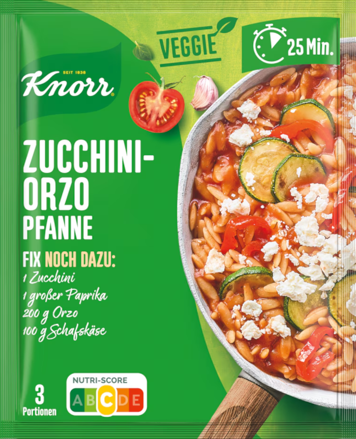 Knorr Fix Veggie pour poêlée de courgettes et orzo 46g / 1.62oz