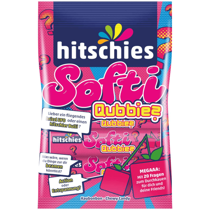 hitschies Softi Qubbies Kaubonbons Kirsche 80g / 2.82oz
