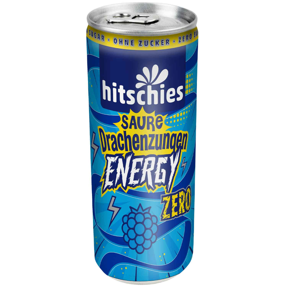 hitschies Sour Dragon Tongues Energy Drink Zero 250ml / 8,45 fl. oz.