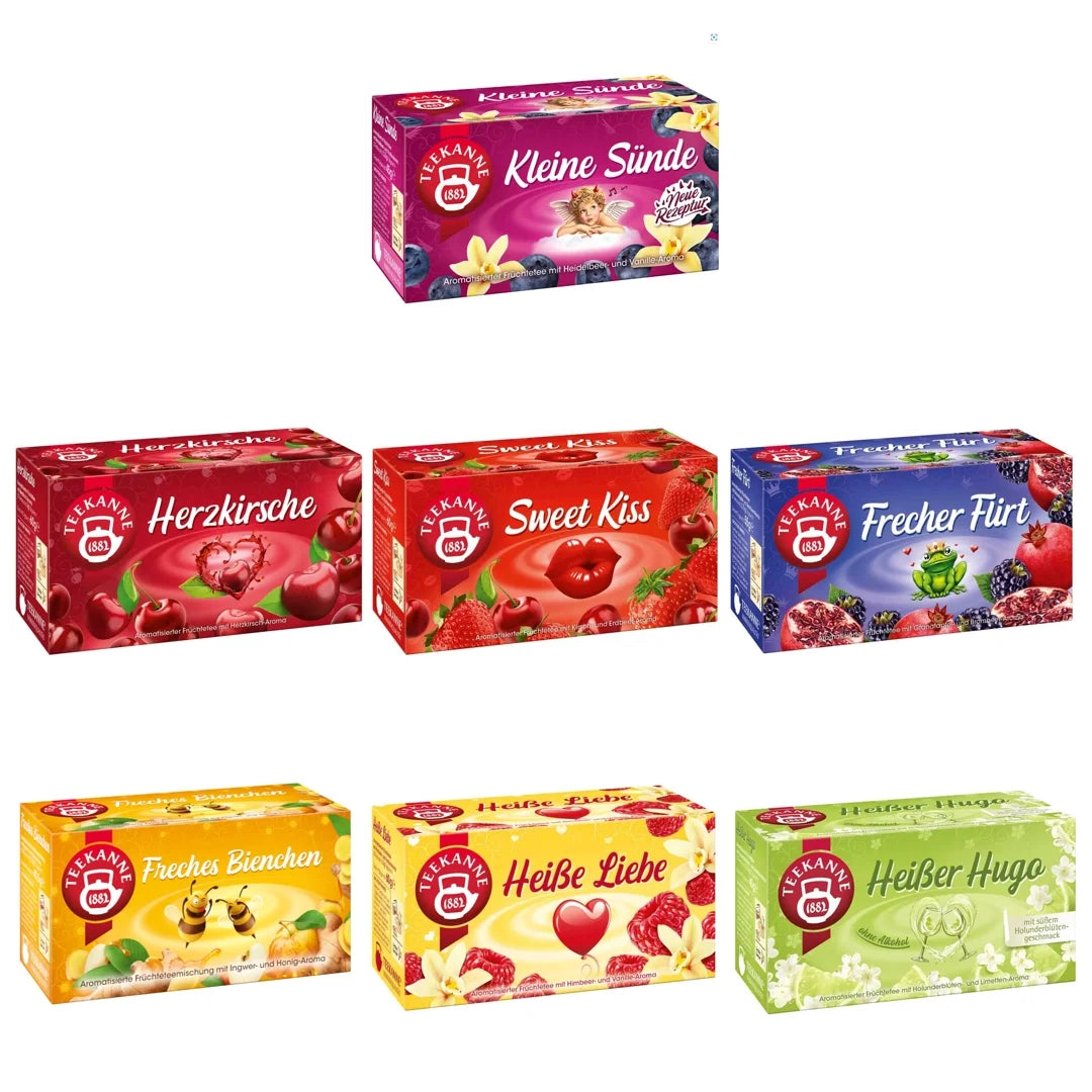 Teekanne Verführerische Früchtetees-Bundle 7 Sorten mit 10% Rabatt
