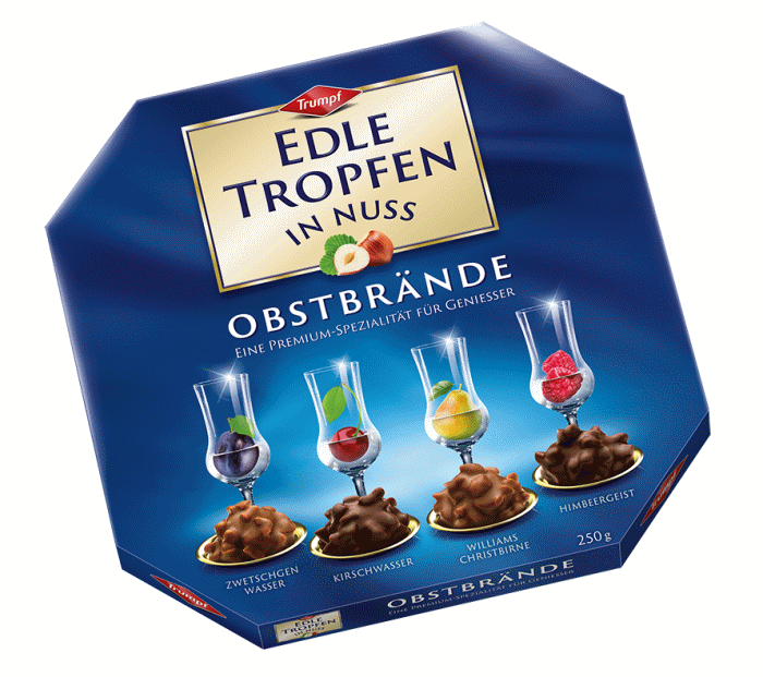 Trumpf Edle Tropfen in Nuss Obstbrände 250g