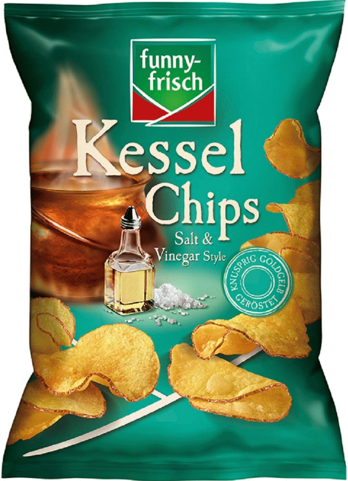 funny-frisch Kessel Chips Salt & Vinegar Style 120g