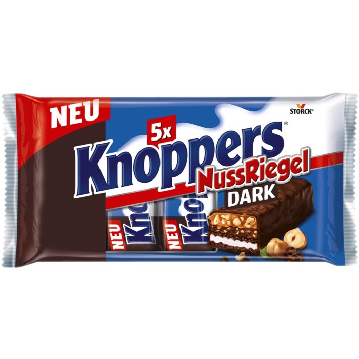 Storck Knoppers Nussriegel Dark 5 Stück