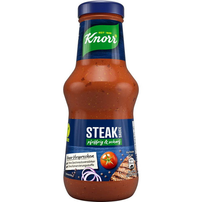 Knorr Steak Sauce pfeffrig & scharf 250ml / 8.45 fl. oz.