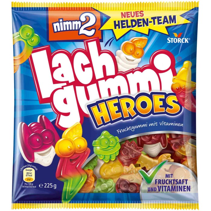 Storck nimm2 Lachgummi Heroes 225g / 7.93 oz