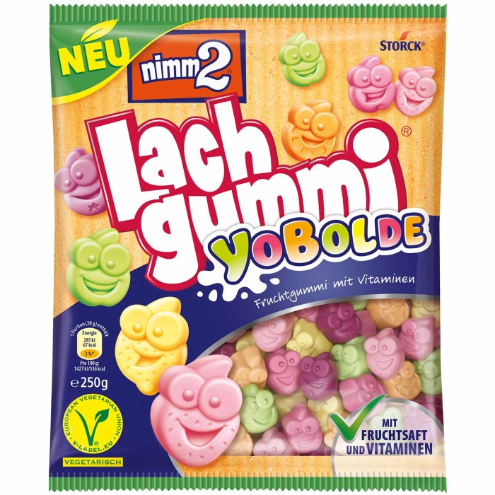 Storck nimm2 Lachgummi YoBolde mit Magermilchjoghurt 250g / 8.81 oz