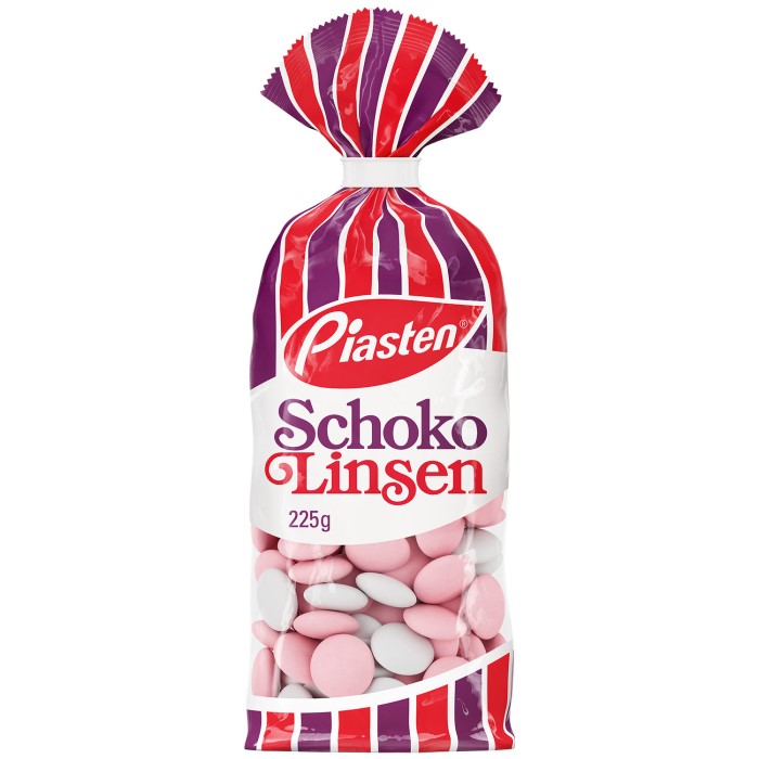 Piasten Schoko Linsen Pfefferminz-Schokoladen-Dragees 225g