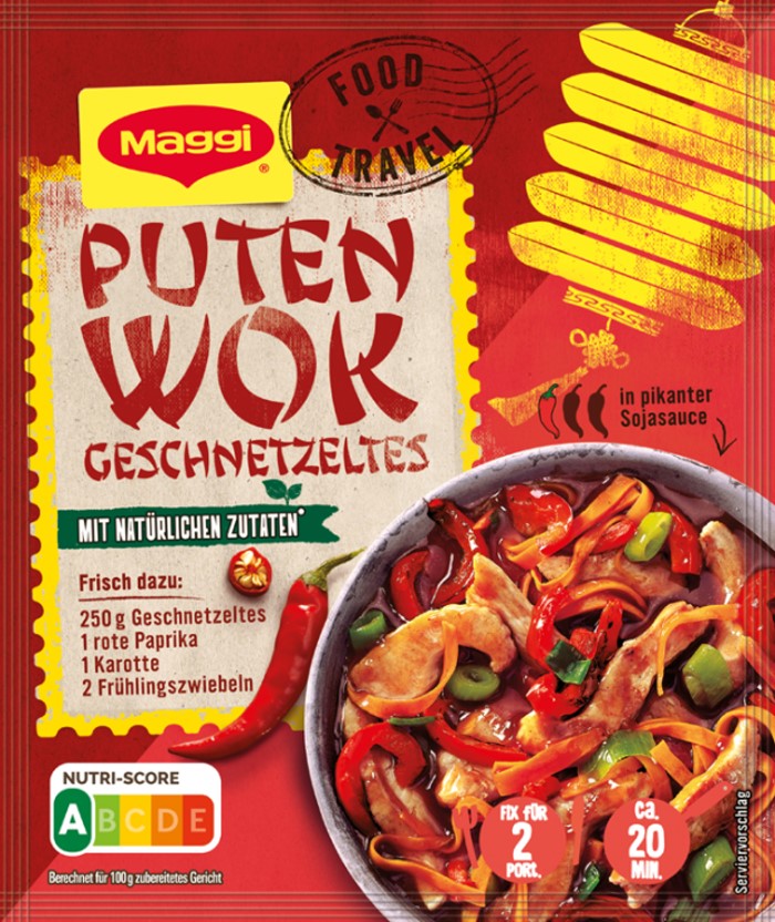 Maggi Fix Food Travel für Puten Wok Geschnetzeltes 37g / 1.3oz