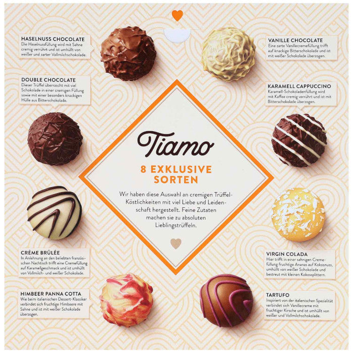 Sarotti Tiamo Feinste Trüffel ohne Alkohol Pralinenmischung 200g / 7.05oz